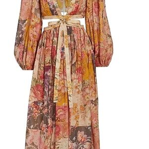 Zimmermann Patti Floral Patchwork Maxi Dress